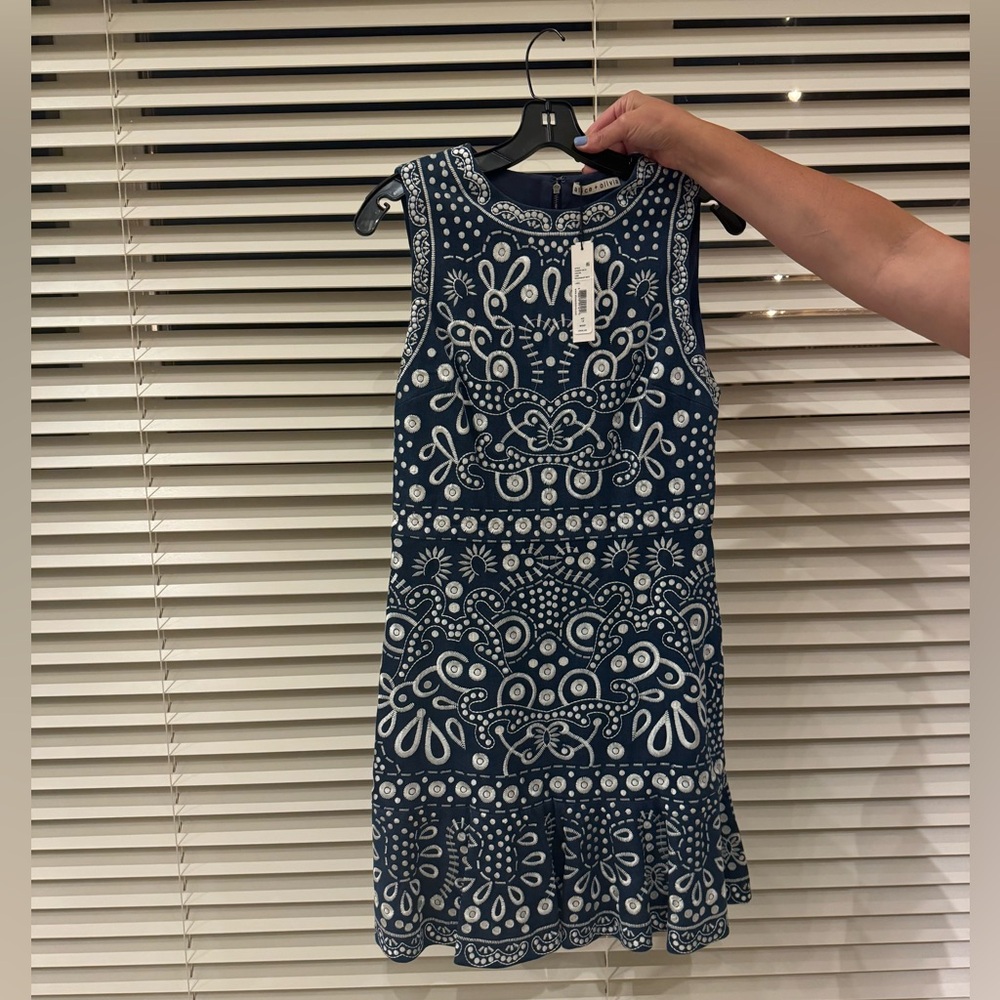 Alice and Oliva Rapunzel Embroidered Flounce Mini Dress - Picture 2 of 4